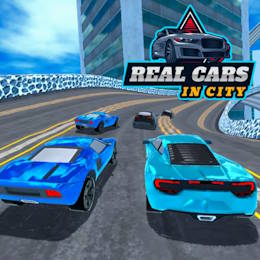 Real cars in city